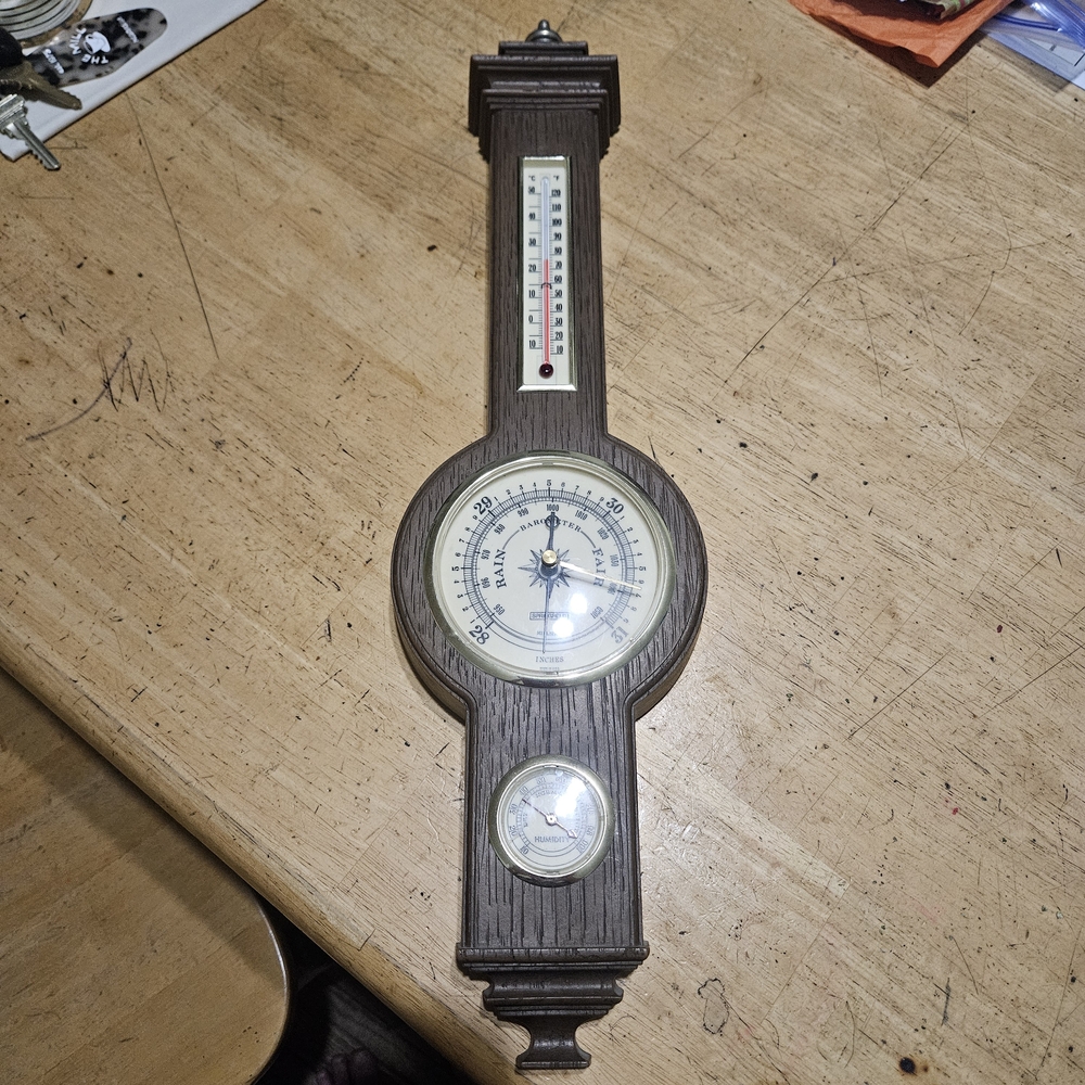 Vintage Springfield Instrument Company Banjo-style Weather Station